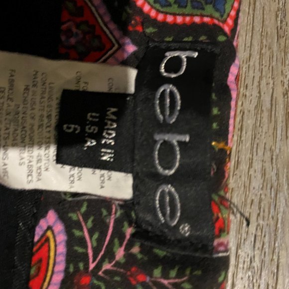 Bebe Floral Pants - Picture 3 of 4